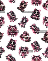 Clear Vinyl Design  -  Scared Sweeties