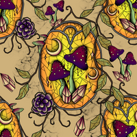 Stained Mushrooms - Tan