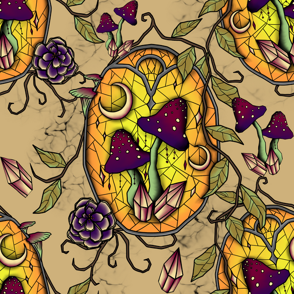 Stained Mushrooms - Tan