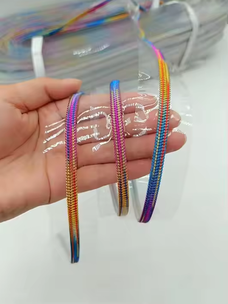 RTS Clear Rainbow #5 Zipper Tape by the Yard