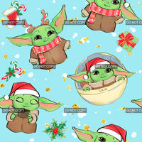 Christmas Alien - Blue