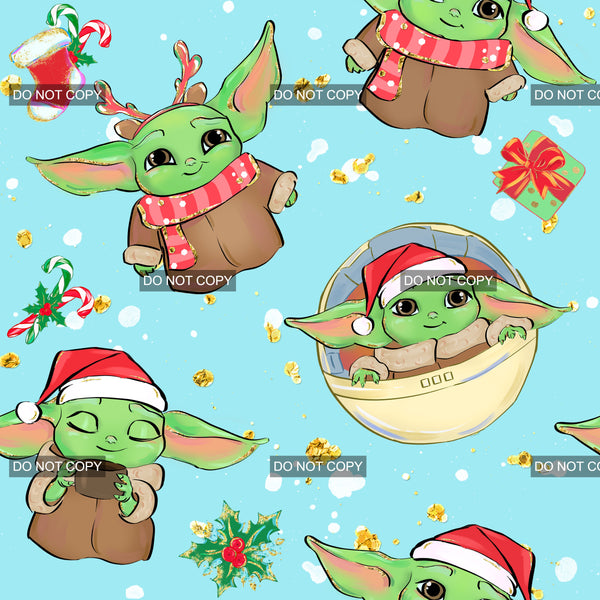 Christmas Alien - Blue