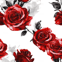 RTS - Clear Vinyl Design  -   Ruby Roses 1