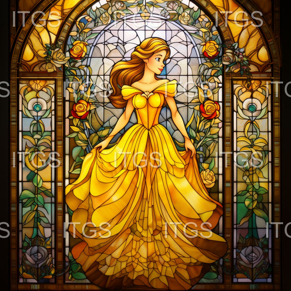 Stained Glass Lovelies Panel 10