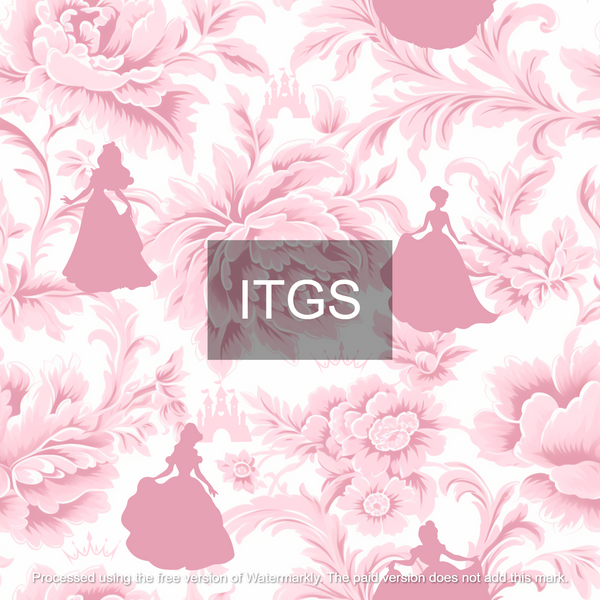 Clear Vinyl Design  -  Floral Shadows