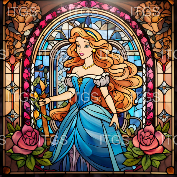 Stained Glass Lovelies Panel 13