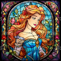 Stained Glass Lovelies Panel 14
