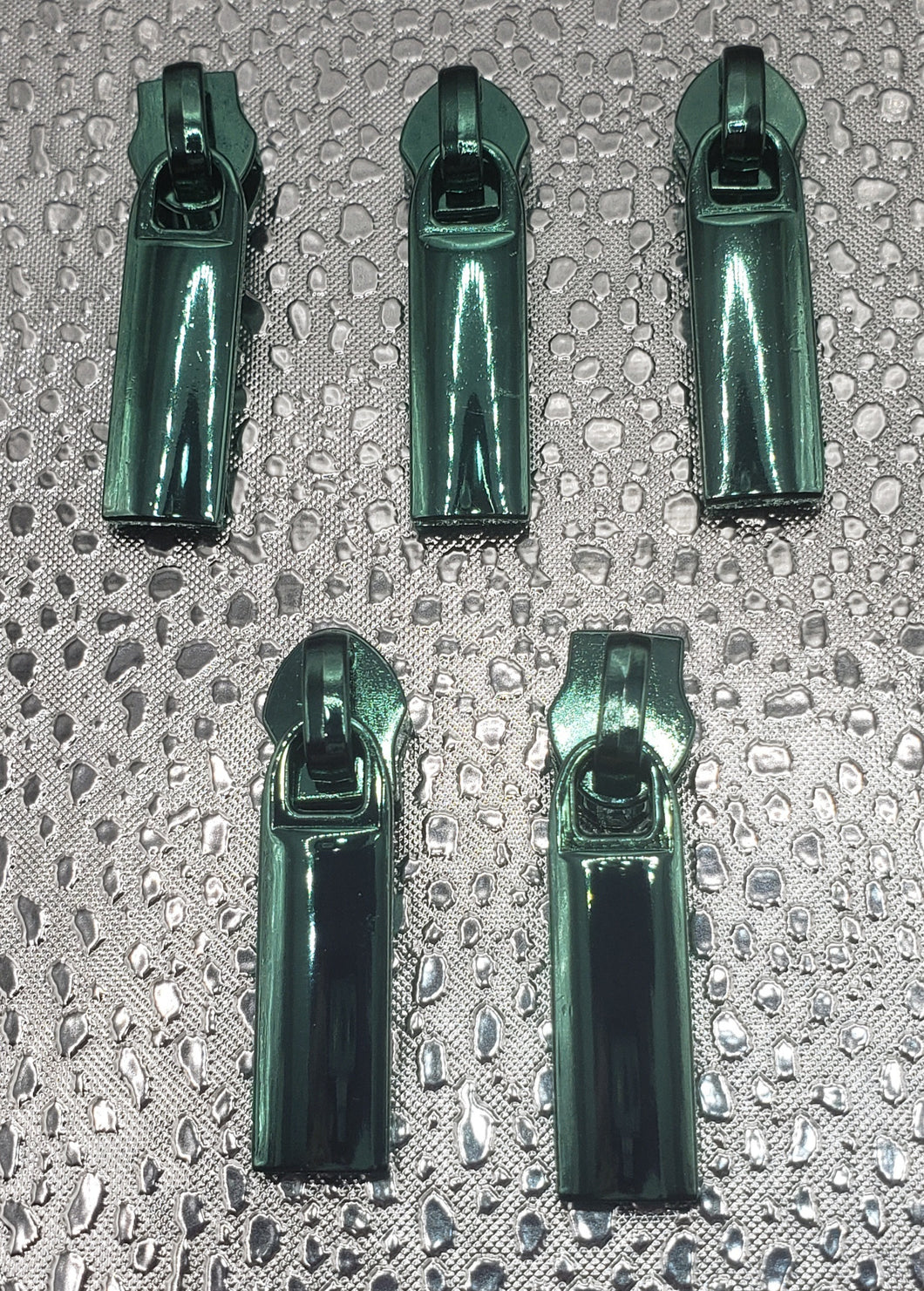 RTS Hardware - Set of 5 Zipper Pulls (#5) - Deep Aqua