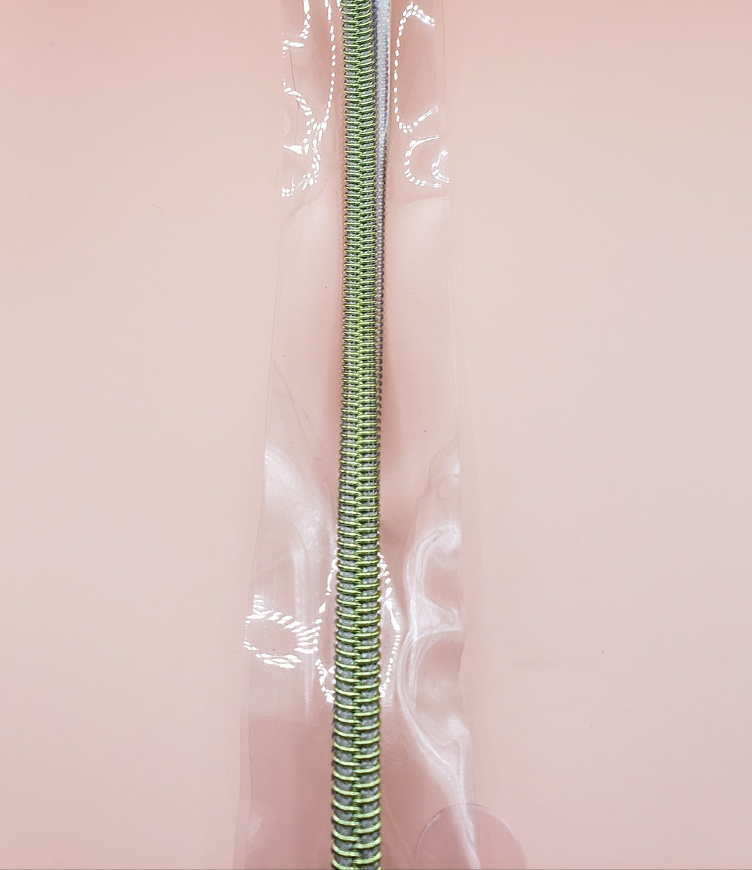 RTS Clear Green #5 Zipper Tape by the yard