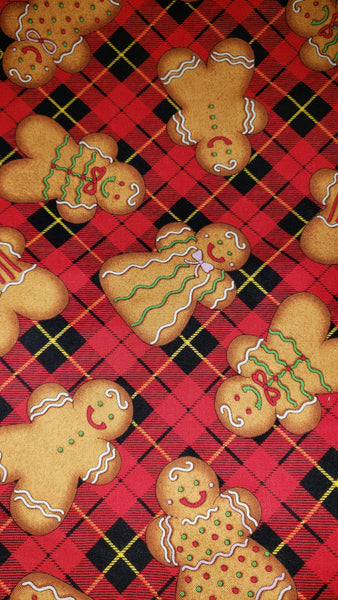 Gingerbread Plaid Fabric - Personal Stash