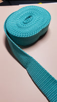 RTS Hardware - 1" Woven Aqua Webbing