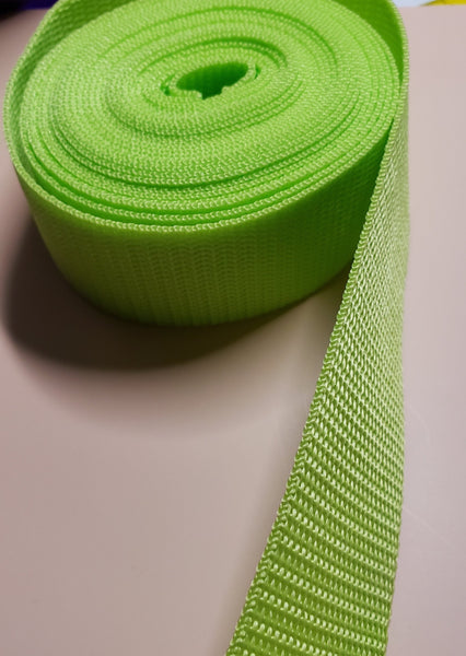 RTS Hardware - 1.5 " Slime Green Webbing