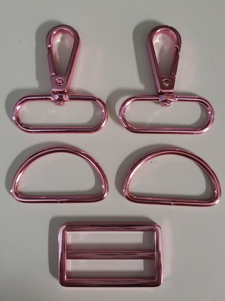 RTS Hardware - 5 Pc SET 1.5 " Bubblegum Pink