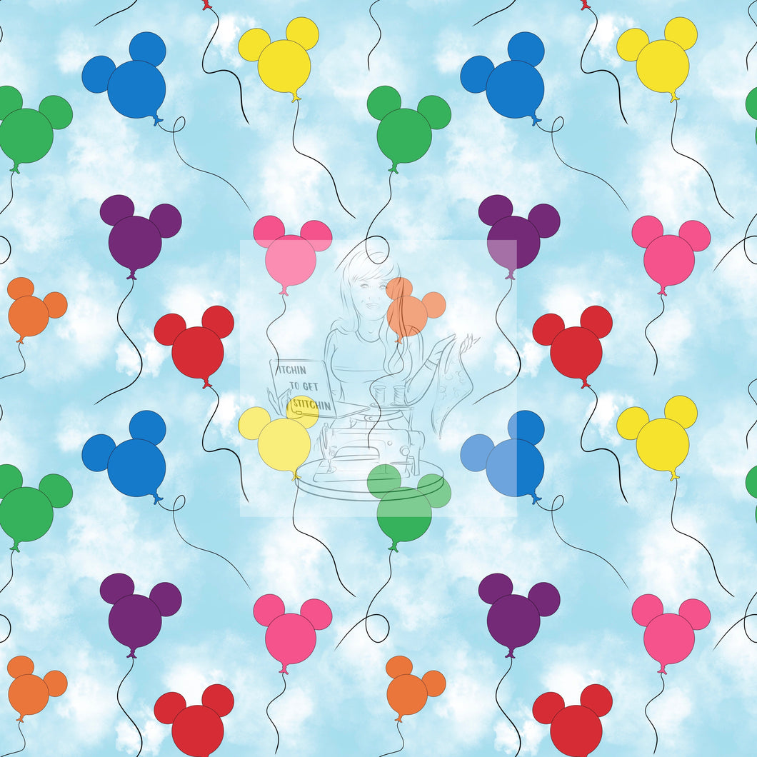 RTS - Floating In The Clouds Cotton Lycra