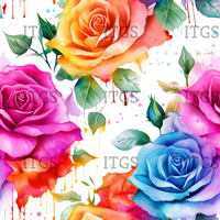 Clear Vinyl Design  -   Melting Blooms