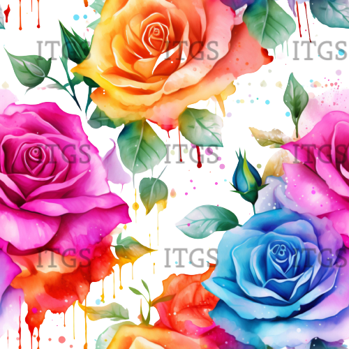Clear Vinyl Design  -   Melting Blooms
