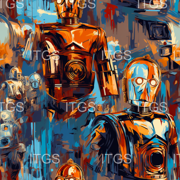 RTS - Watercolor Wars - 3PO Waterproof Canvas