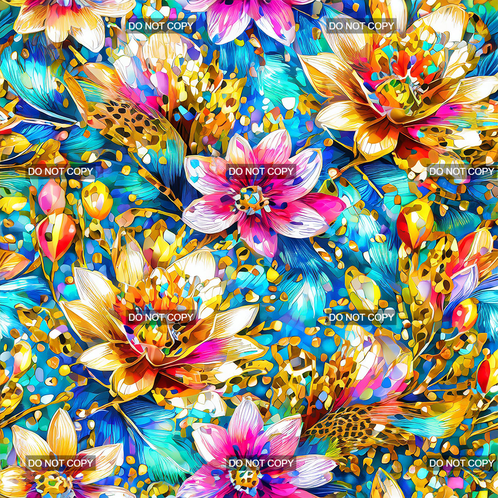 RTS - Leopard Floral 3 Vinyl