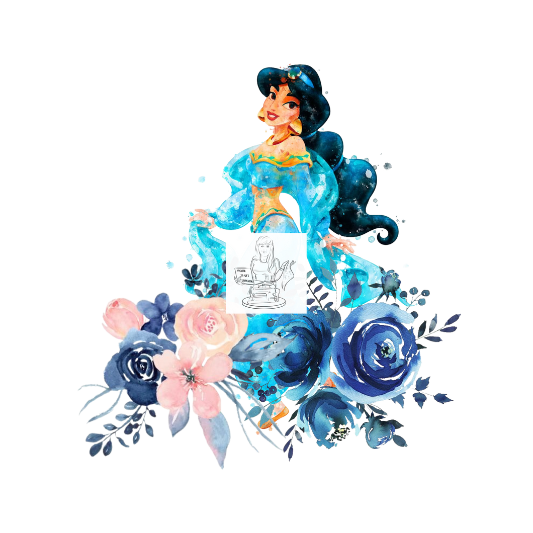 RTS - Jaz Floral Princess Panel Cotton Lycra