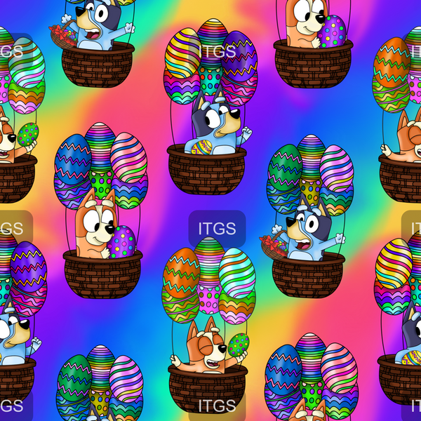 Easter Pup - Rainbow