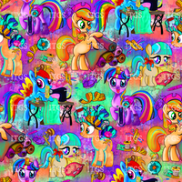 Sewing Ponies - Multi Hues