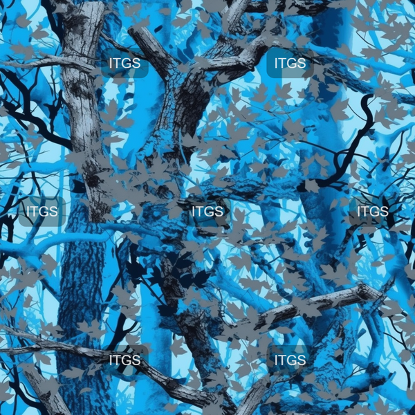 Hidden In The Trees Camo  - Blue