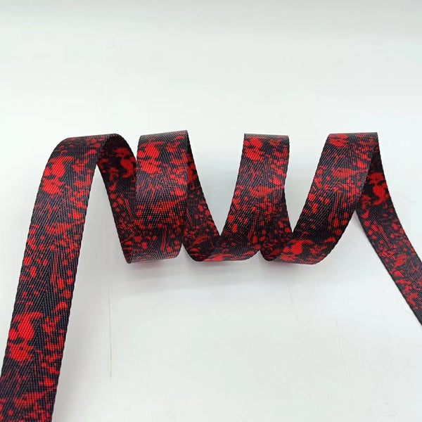 RTS Hardware - 1" Blood Spatter Webbing  - Black