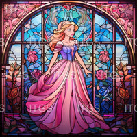 Stained Glass Lovelies Panel 7