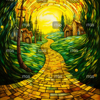 Stained Yellow Bricks Panel 4