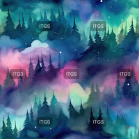Watercolor Mountain View 4
