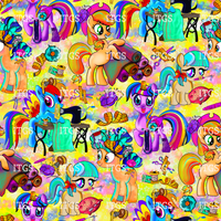 Sewing Ponies - Lemon Hues