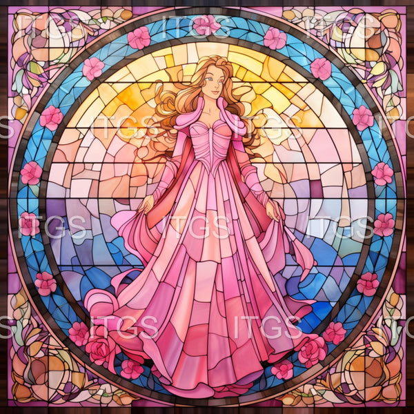 Stained Glass Lovelies Panel 15