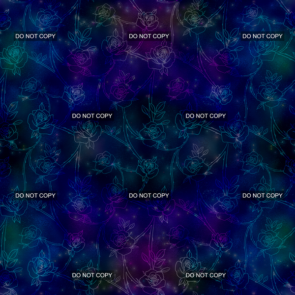 Love and Roses Background 2C - Sketched Floral