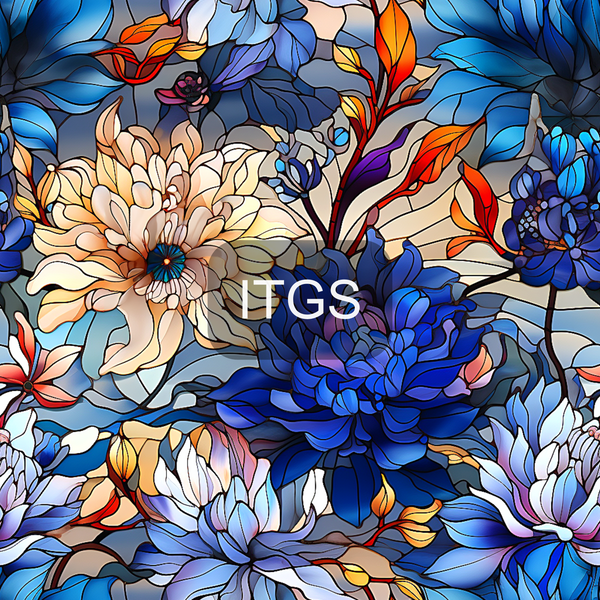 RTS -  Floral Glass 2 - 100% Waterproof Canvas