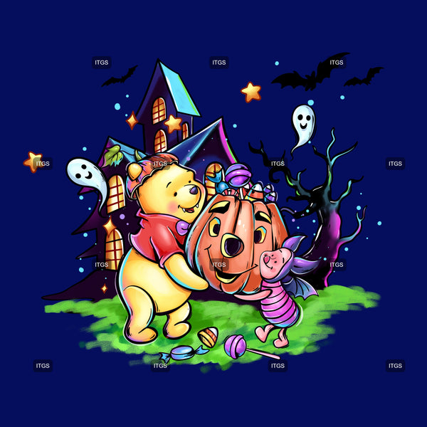 Beary Spooky Halloween Panel 1