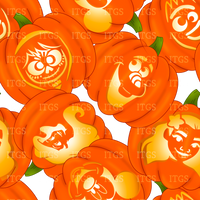 RTS - Clear Vinyl Design  - Pumpkin Pals