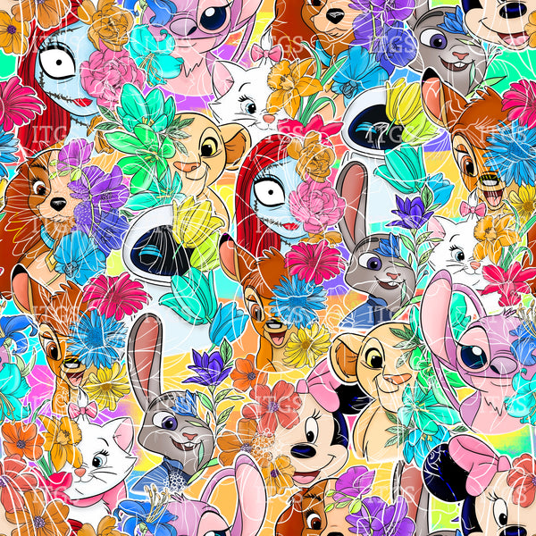 Peek a Boo Garden - Bright Floral Stacked - Exclusive