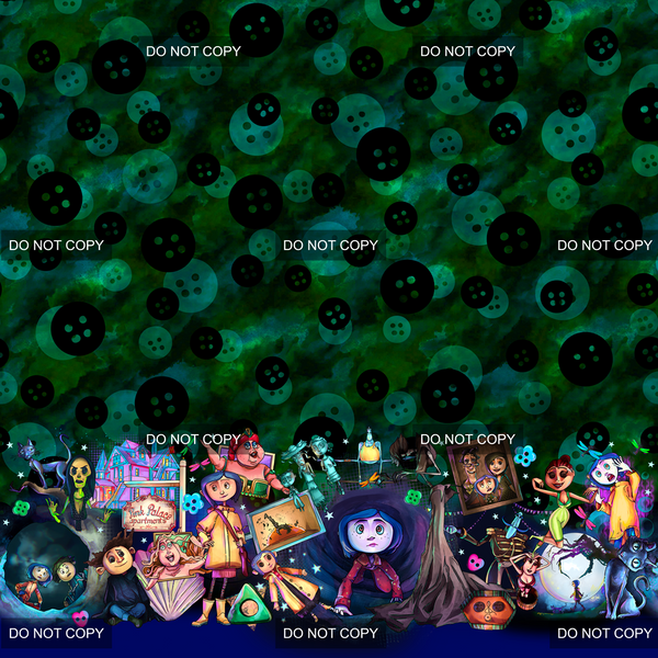 Button Girl Adventure Border 2