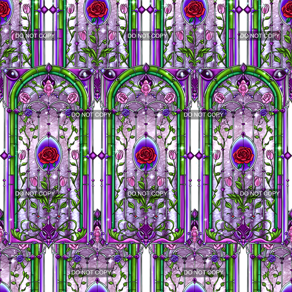 Clear Vinyl Design  -  Love and Roses 4