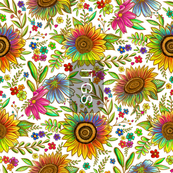 Clear Vinyl Design  -   Sunflower Power