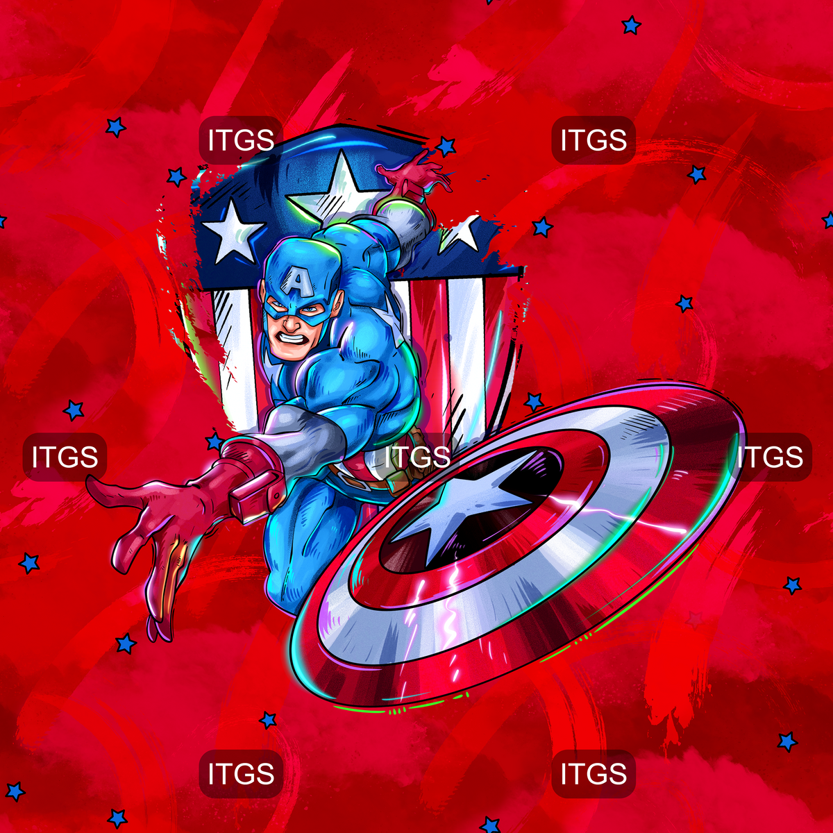 Captain Hero Rotation Preorder - Captain Hero Panel 2 – Itchin To Get Stitchin Custom Fabrics