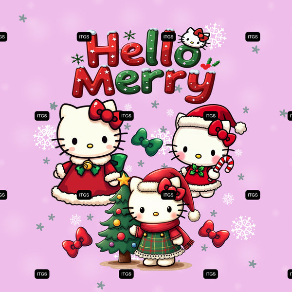 Christmas Kitty Panel 4