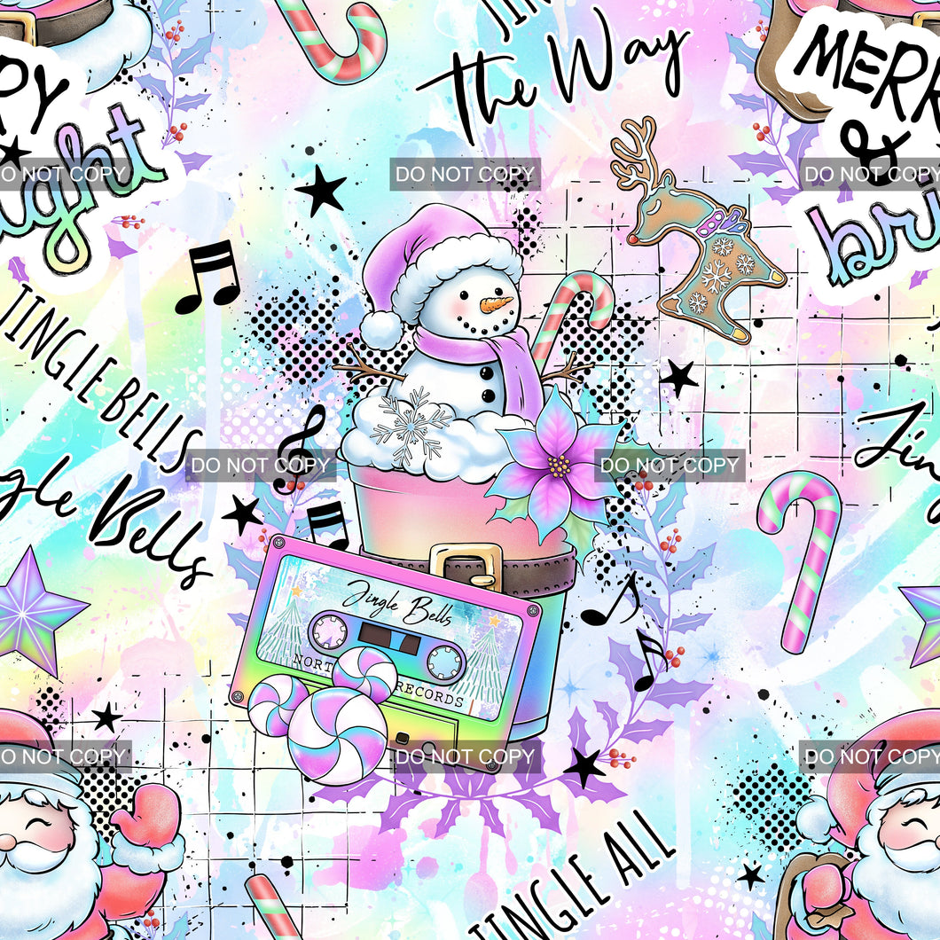 RTS - Christmas Rainbow Crew 3 Woven