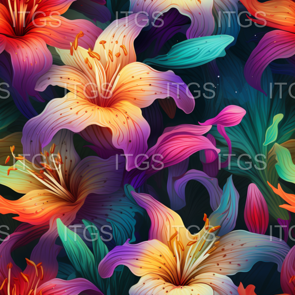 Painted Lilies 2