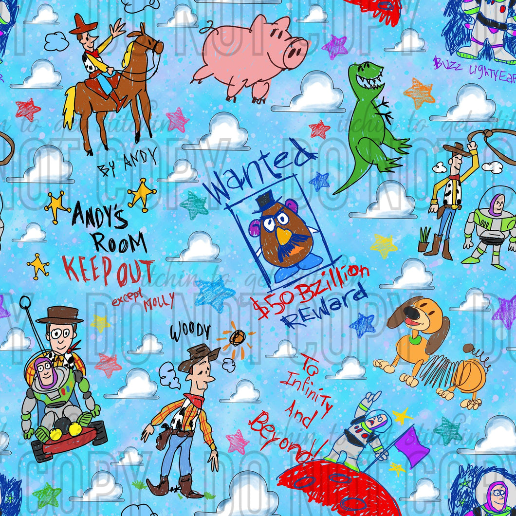 RTS - Toy Box Coordinate 1 Cotton Woven