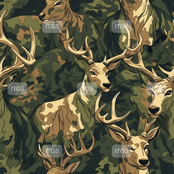 Hidden In The Trees  - Deer