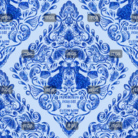 Magical Mary Damask - Blue 1 - Exclusive