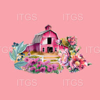 Country Girl Panel - Barn