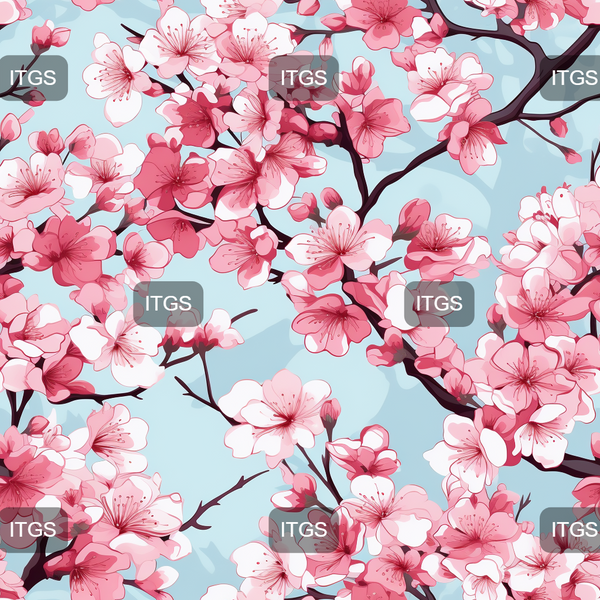 RTS - Cherry Blossoms Heaven 4 Waterproof Canvas