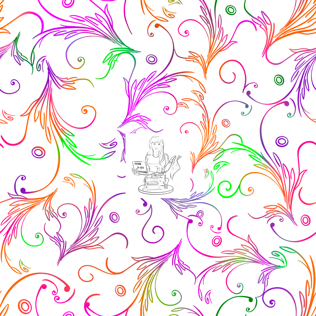 RTS - Clear Vinyl Design  -  Dragon Fire 2